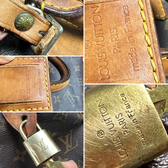 Authentic Louis Vuitton Satchel Bag Speedy 30 Monogram Used LV Handbag Vintage - Picture 9 of 16